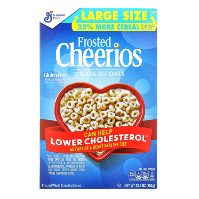General Mills Frosted Cheerios, без глютена, 382 г (13,5 унции)