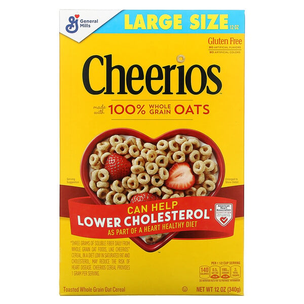 General Mills‏, Cheerios, חבילה גדולה, 340 גרם (12 אונקיות)