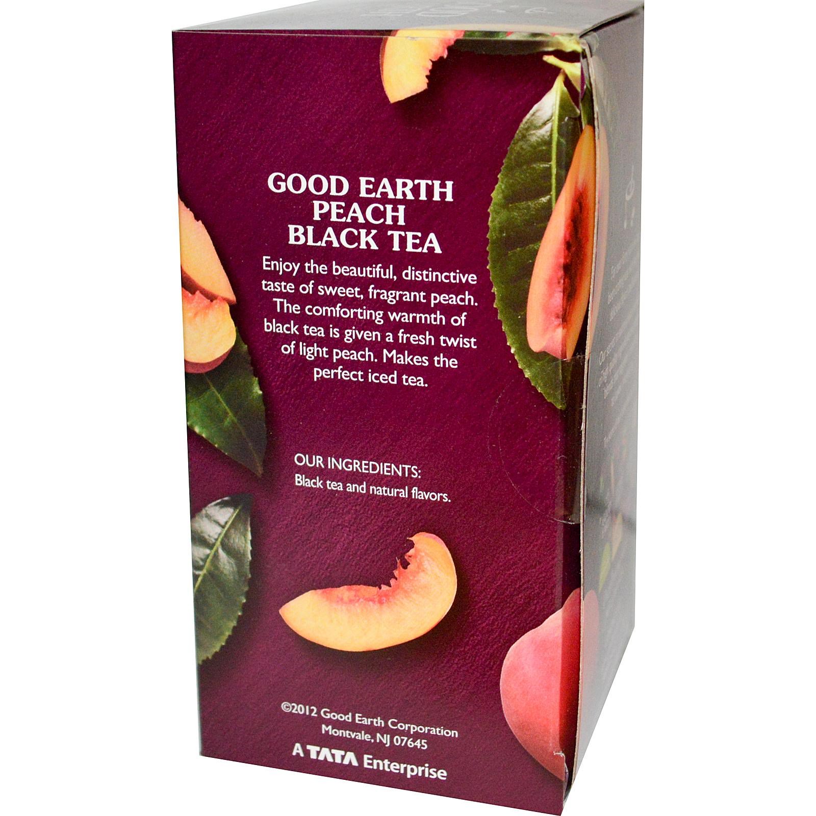 Good Earth Teas, Black Tea, Tropical Peach, 20 Tea Bags, 1.5 oz (41 g)
