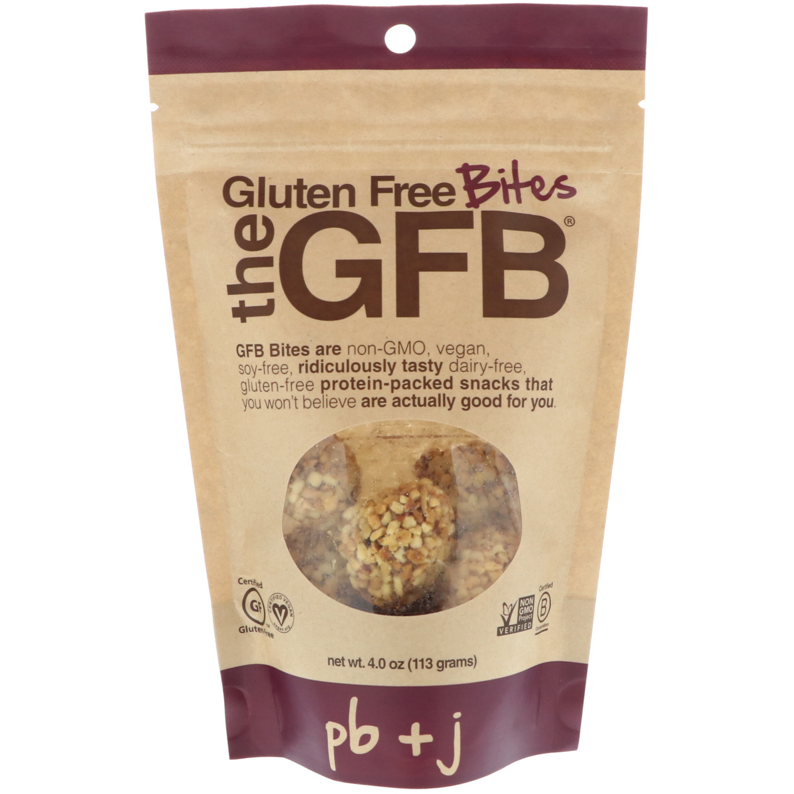 The Gfb Gluten Free Bites Pb J 4 Oz 113 G Iherb