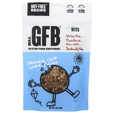 Product Image for The GFB, Gluten Free Cookie Bites, Chocolate Chip Cookie Dough, 4 oz (113 g)