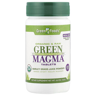 Green Foods, Green Magma®, prášok zo šťavy z jačmennej trávy, 250 tabliet, 125 g