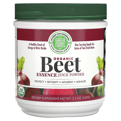Green Foods Organic Beet Essence Juice Powder, 5.3 oz (150 g)