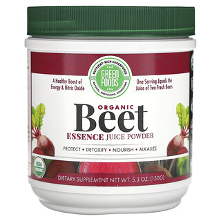 Green Foods, Serbuk Jus Pati Bit Organik, 5.3 oz (150 g)