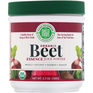 Грин Фудс Корпорэйшн, Organic Beet Essence Juice Powder, 5.3 oz (150 g) отзывы покупателей