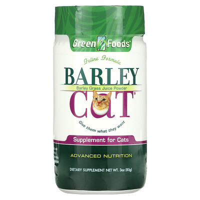 

Green Foods Barley Cat Barely Grass Juice Powder 3 oz (85 g)