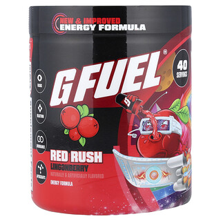 G FUEL, Energy Formula, Energieformel, Red Rush Lingonberry, Preiselbeere, 272 g (9,6 oz.)