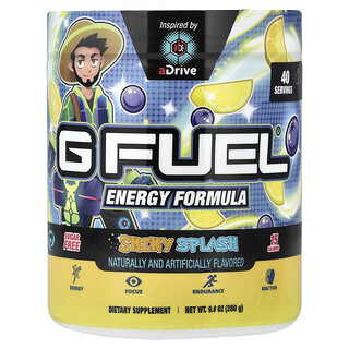 G FUEL, Energiformel, skinnende splash, 280 g