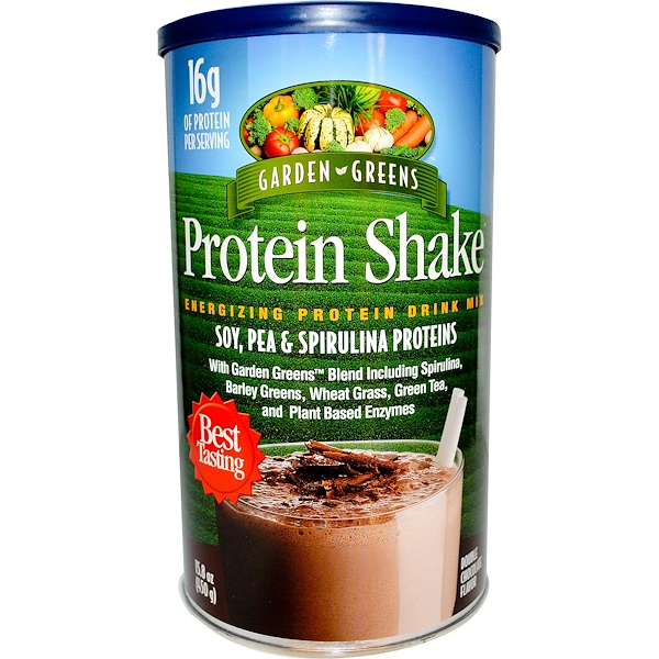 Garden Greens, Protein Shake, Energizing Drink Mix, Double Chocolate