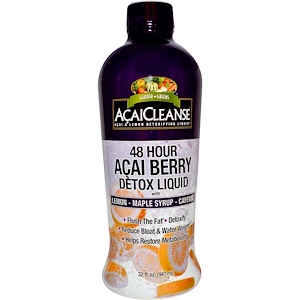 Отзывы о Гардэн Гринс, AcaiCleanse, 48 Hour Acai Berry Detox Liquid, 32 fl oz (947 ml)