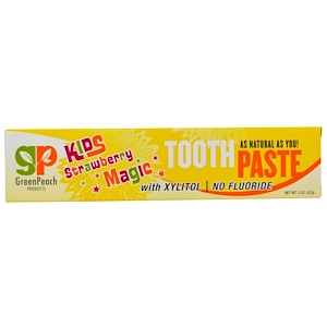 Купить GreenPeach, Детская зубная паста со вкусом клубники, 2 унции (57 г.)  на IHerb