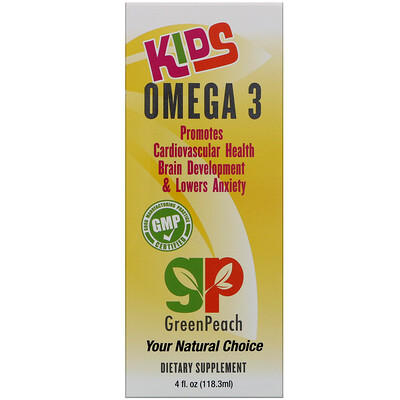GreenPeach 兒童型Omega 3,4液盎司(118.3毫升)
