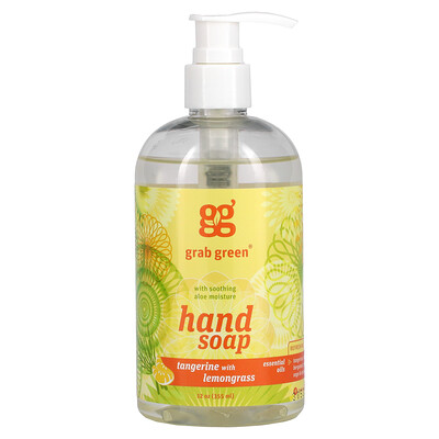 

Grab Green, Hand Soap, Tangerine with Lemongrass, 12 oz (355 ml)