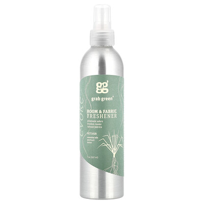 Grab Green, Aromatizante para recámaras y telas, Vetiver, 7 oz (207 ml)
