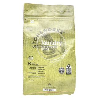 Grab Green, Stoneworks, Çamaşır Deterjanı Kapsülleri, Zeytin Yaprağı, 50 Yıkama, 1,65 lbs (750 g)