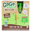 GoGo SqueeZ, オーガニックアップルソース、アップルシナモン、4ポーチ、各3.2オンス (90 g)