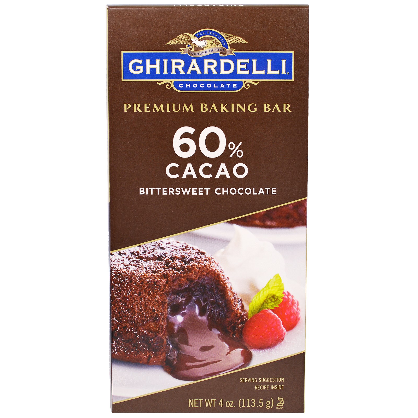 Ghirardelli プレミアムベーキングバー 60 カカオビタースイートチョコレート 4オンス 113 5 G Iherb