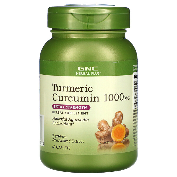 GNC‏, Turmeric Curcumin Extra Strength, 1,000 mg, 60 Caplets