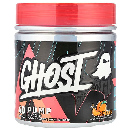 Ghost Pump, Peach, 12 oz (340 g)