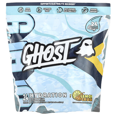 Ghost, Hidratación, Exprimido de limón, 24 barritas, 9 g (0,32 oz) cada una