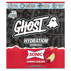 Hydration Electrolytes+, Sonic®, вишневий лайм, 24 палички для носіння, по 9 г