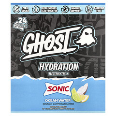 Hydration Electrolytes+, Sonic® Ocean Water®, 24 палички для носіння, по 8,5 г
