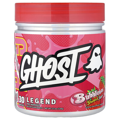 Product Image for Ghost, Legend Pre-Workout, Bubblicious Strawberry Splash, 22.2 oz (630 g)