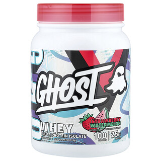 Ghost, Suero de leche, Aislado de proteína transparente, Fresa y sandía, 710 g (1,57 lb)