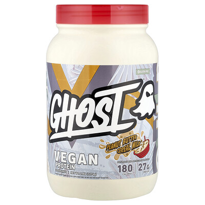 Ghost, Proteína vegana, Peanut Butter Cereal Milk®, 1274 g (2,8 lb)