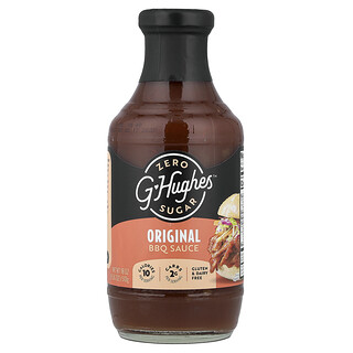 G Hughes, BBQ-sauce uden sukker, original, 510 g