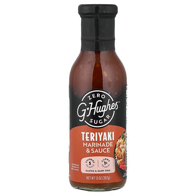 G Hughes, Marinada teriyaki sin azúcar`` 367 g (13 oz)