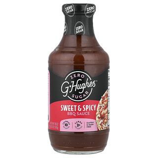 G Hughes, Zero Sugar BBQ Sauce, Sweet & Spicy, 18 oz (510 g)