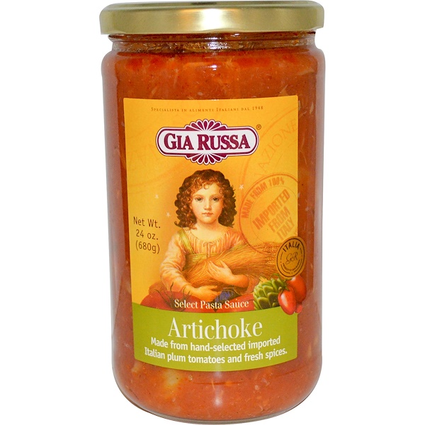 Gia Russa, Select Pasta Sauce, Artichoke, 24 oz (680 g) (Discontinued Item) 