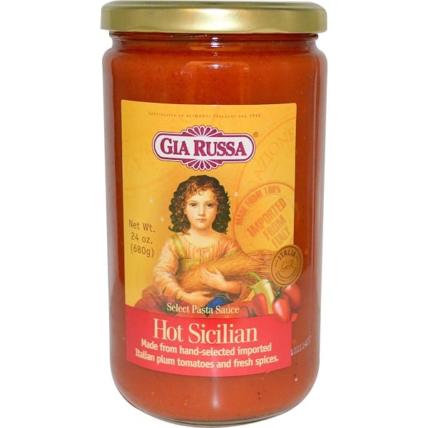 Gia Russa, Select Pasta Sauce, Hot Sicilian, 24 oz (680 g) (Discontinued Item) 