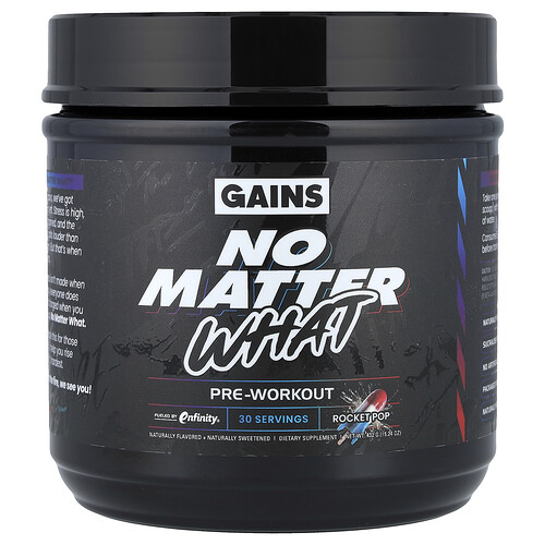 Gains No Matter What™, Pre-Workout, Rocket Pop, 15.24 oz (432 g)