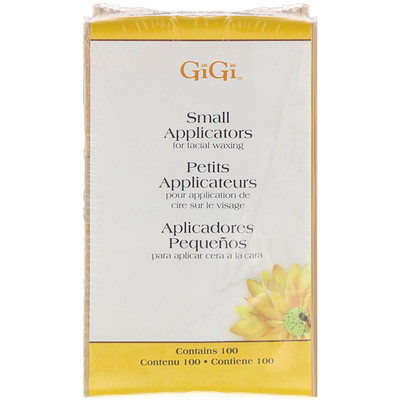 Gigi Spa Small Applicators for Facial Waxing, 100 Applicators