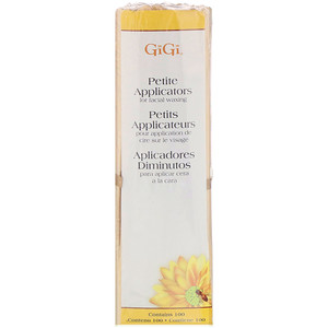 Отзывы о Gigi Spa, Petite Applicators for Facial Waxing, 100 Petite Applicators