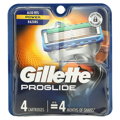 Gillette Proglide, сменные кассеты для бритья, 4 шт.