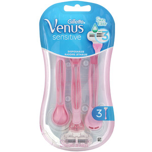 Gillette, Venus, SkinElixir, Sensitive, 3 Disposable Razors отзывы