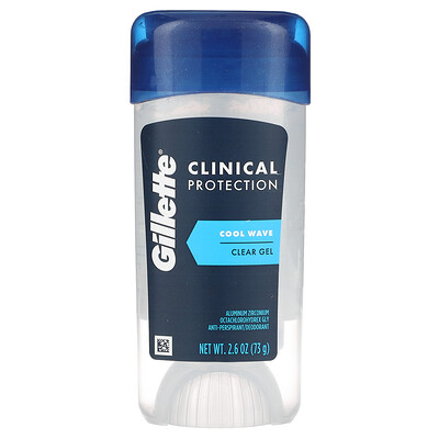Купить Gillette Clinical Protection, антиперспирант / дезодорант, Cool Wave, 73 г (2, 6 унции)
