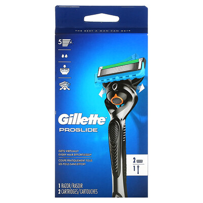 

Gillette, Fusion5 Proglide, 1 Razor + 2 Cartridges