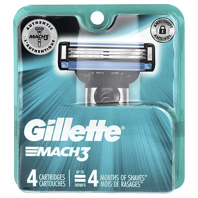 Product Image for Gillette, Mach3, 4 Cartridges