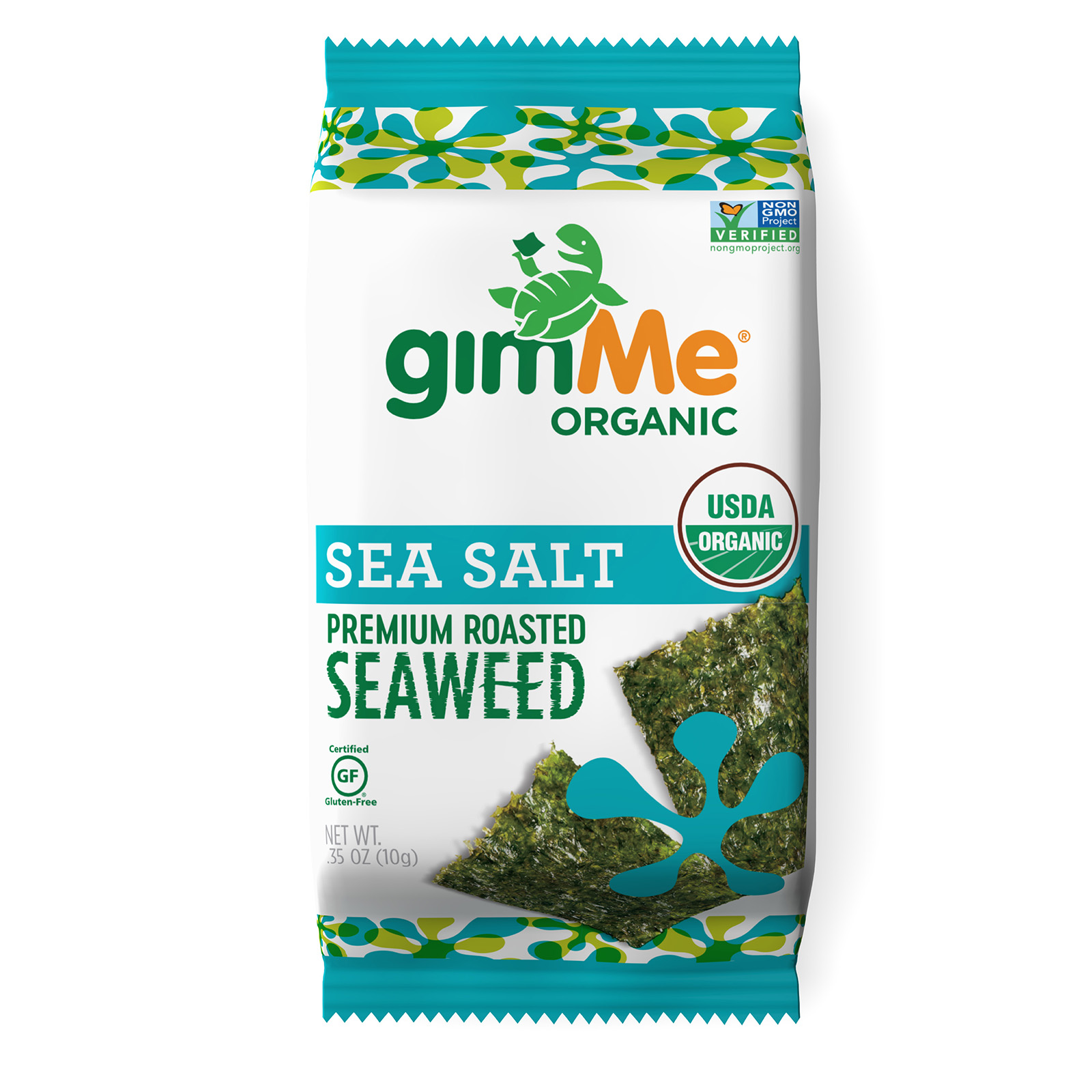 gimMe, プレミアムロースト海藻、海塩、10g（0.35オンス）