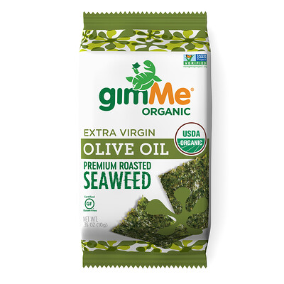 gimMe Премиальные обжаренные морские водоросли оливковое масло высшего качества 10 г (0 35 унции)