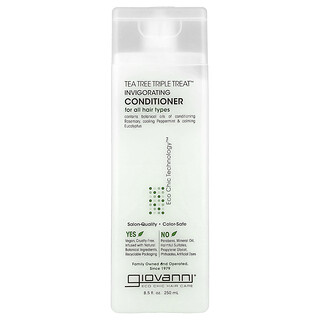 Giovanni, Tea Tree Triple Treat™, Uppfriskande balsam, För alla hårtyper, 250 ml