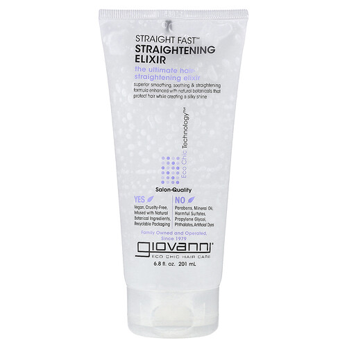 Giovanni, Straight Fast™, Elixir alisador, 201 ml (6,8 oz. líq.)