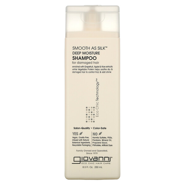 Smooth As Silk, Deep Moisture Shampoo, For Damaged Hair, 8.5 fl oz (250 ml)