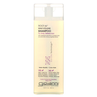 Giovanni, Root 66, Max Volume Shampoo, For Limp, Lifeless Hair, 8.5 fl oz (250 ml)