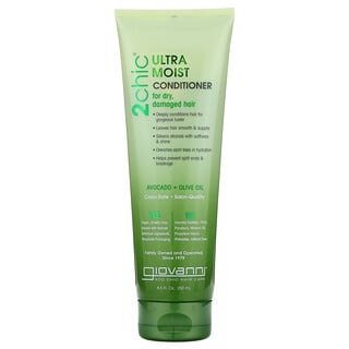 Giovanni, 2chic, Ultra-Moist Conditioner, For Dry, Damaged Hair, Avocado + Olive Oil, 8.5 fl oz (250 ml)