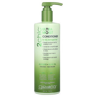 Giovanni, 2chic®, Acondicionador ultrahumectante, Para cabello seco y dañado, Aguacate y aceite de oliva, 710 ml (24 oz. líq.)